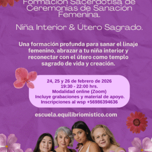 Formación Sacerdotisa de Sanación Femenina.